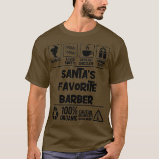 Camiseta Navidades de barbero favoritos de Santax27s