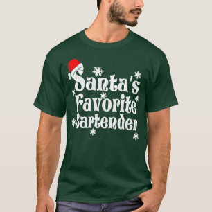 Camiseta Navidades de Barman Favoritos de Santas 2