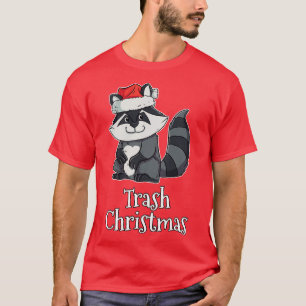 Camiseta Navidades de basura Merry Trash Panda Raccoon