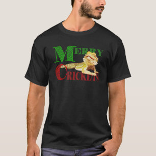 Camiseta Navidades de Beardie con grillos de cerezo con bar