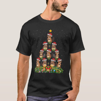 Camiseta Navidades de Beaver Animal Lover Santa Beaver T