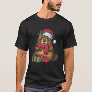 Camiseta Navidades de Beaver Lover Xmas Holiday Santa Beave