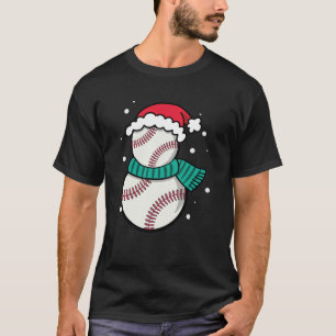 Camiseta Navidades de Béisbol Santa Hat