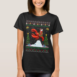 Camiseta Navidades de bogavantes de la fiesta de Navidad en