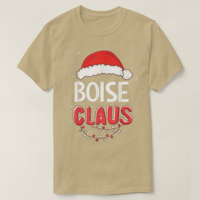 Camiseta Navidades de Boise Santa Claus coincidiendo con el (Diseño del anverso)