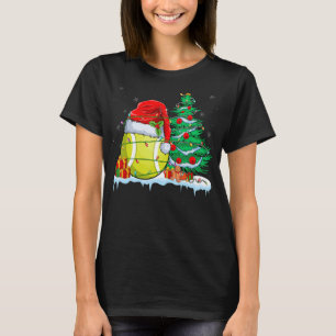 Camiseta Navidades de bolas de tenis - Salto de tenis con S