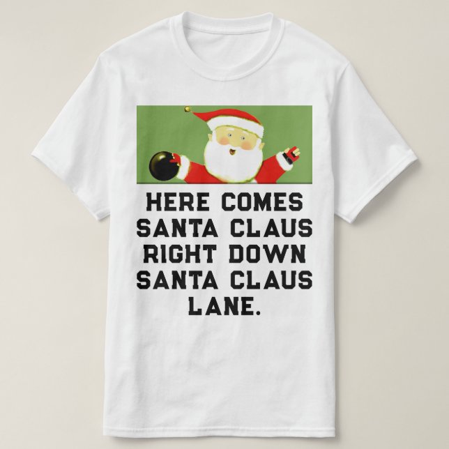 Camiseta Navidades de boliche (Diseño del anverso)