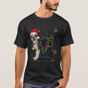 Camiseta Navidades de Boston Terrier Light