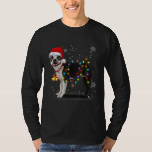 Camiseta Navidades de Boston Terrier Light