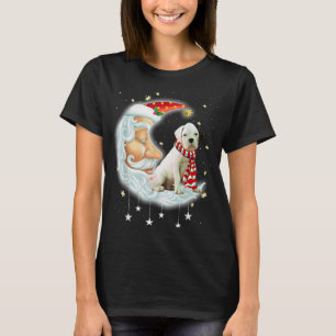 Camiseta Navidades de Boxer Cute Moon Santa Xmas Perro