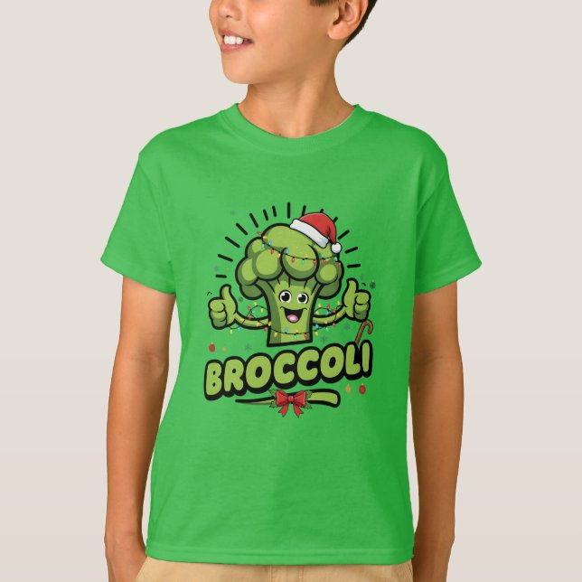 Camiseta Navidades de Broccoli Kids Funny Broccoli Toddler (Anverso)