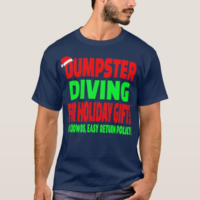 Camiseta Navidades de buceo Santa Hat (Anverso)