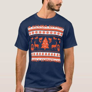 Camiseta Navidades de buceo submarinismo