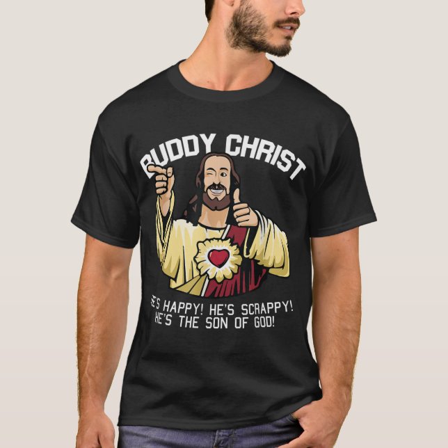 Camiseta Navidades de Buddy Christ Guay Jesucristo Religios (Anverso)