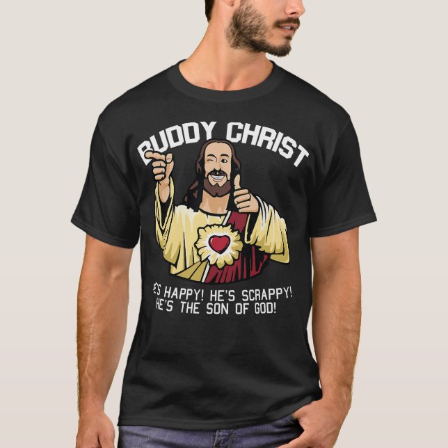 Camiseta Navidades de Buddy Christ Guay Jesucristo Religios (Anverso)