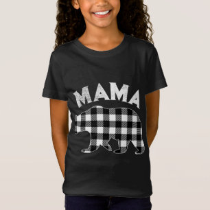 Camiseta Navidades De Búfalo Blanco Y Negro Tocados A Mama 