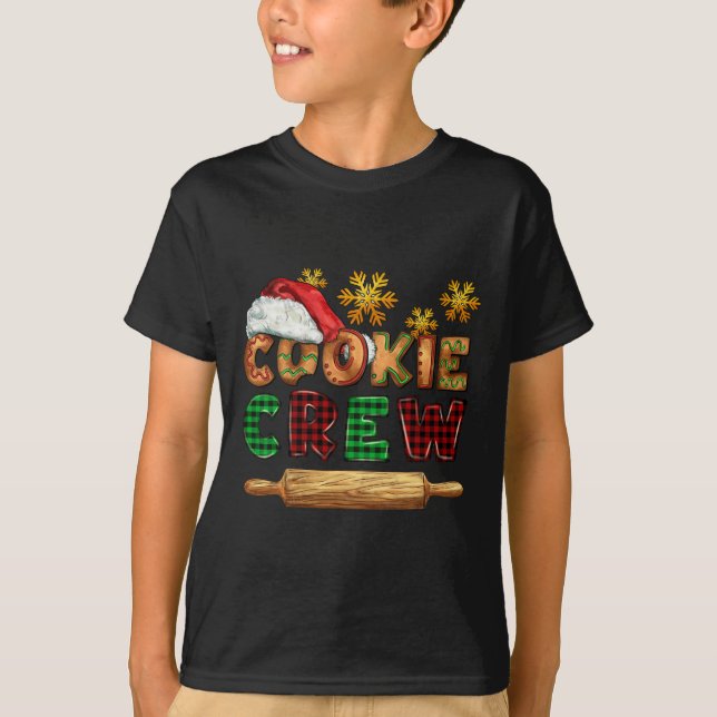 Camiseta Navidades De Búfalo De La Tripulación De Cookie Ju (Anverso)