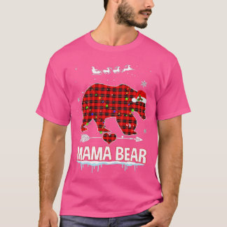 Camiseta Navidades de búfalo de piel roja para oso
