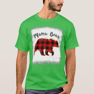 Camiseta Navidades de búfalo de piel roja para oso