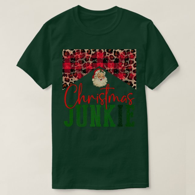 Camiseta Navidades de Buffalo Jugado Junkie Santa Claus (Diseño del anverso)