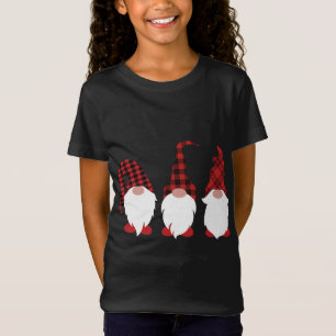 Camiseta Navidades de Buffalo Plaid Cute Gnomes