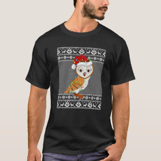 Camiseta Navidades de búhos de granero alumbran a Santa Ugl
