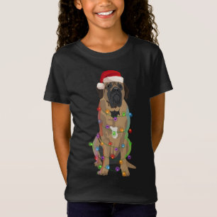 Camiseta Navidades de bullmastiff iluminan a amante de perr