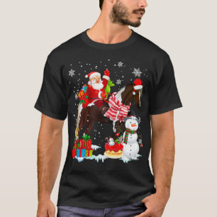 Camiseta Navidades de caballo de Santa Rivera Matchin Famil