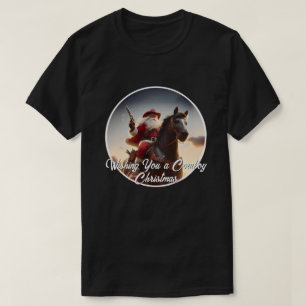 Camiseta Navidades de caballos de Gunslinger Santa Claus