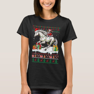 Camiseta Navidades de caballos de Santa Chihuahua