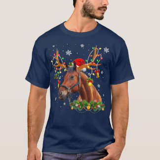 Camiseta Navidades de caballos iluminan Navidad de caballo