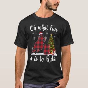 Camiseta Navidades de caballos Oh Qué Carreras De Barril Di