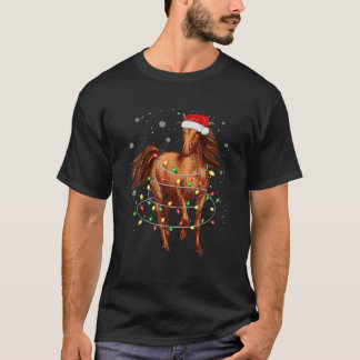 Camiseta Navidades de caballos tumultuosos alumbran diverti