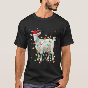 Camiseta Navidades de cabra alumbran a cabra familiar Lover