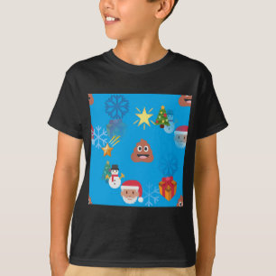 Camiseta navidades de caca de emoji