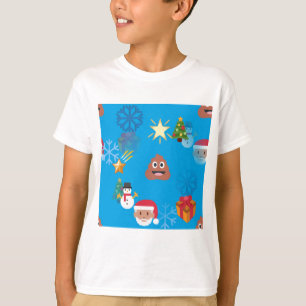 Camiseta navidades de caca de emoji