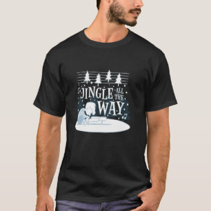 Camiseta Navidades de cacahuetes Schroeder jugando jingle B