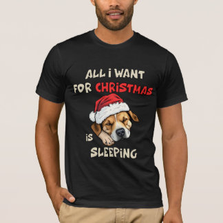 Camiseta Navidades de Cachorros con sueño: diseño de camise