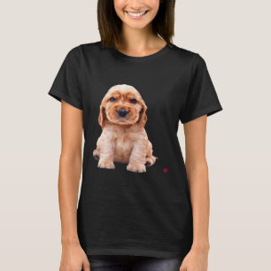 Camiseta Navidades de cachorros de Cocker Spaniel Cute Fies