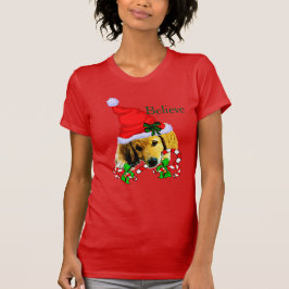 Camiseta Navidades de Cachorros de Golden Retriever