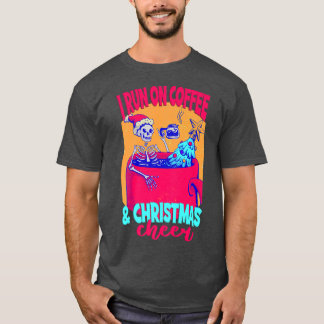 Camiseta Navidades De Café En Skeleton Con Café Y Cristo
