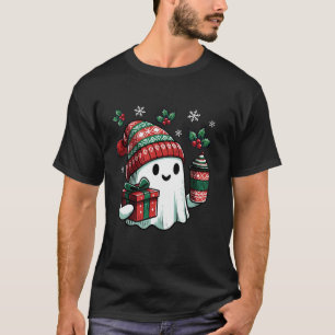Camiseta Navidades de café que beben fantasmas guapos