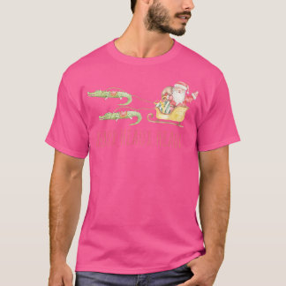 Camiseta Navidades de Cajun Santa Alligator Heau Heau Heau 
