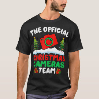 Camiseta Navidades de camarógrafo de cámara de Navidad
