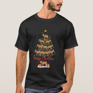 Camiseta Navidades de camellos de Bactrian Xmas iluminan a 