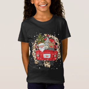 Camiseta Navidades de Camión Rojo de renos de Santa Claus S