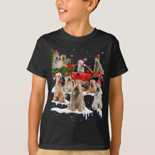 Camiseta Navidades de Camión Rojo Terrier con cubierta suav
