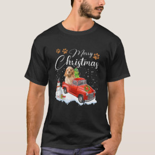 Camiseta Navidades de Camiones Rojos de Nieve de Cocker Spa