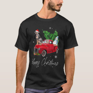 Camiseta Navidades de Camiones Rojos del leopardo de Cataho