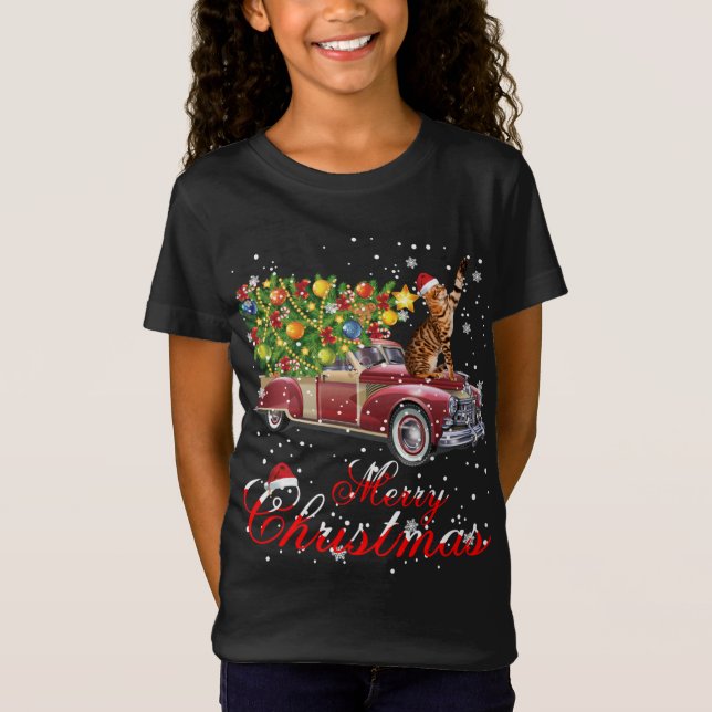 Camiseta Navidades de Camiones Rojos en Pajama (Anverso)